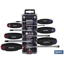 Juego Destornilladores "T" 7-p Hexago COFAN